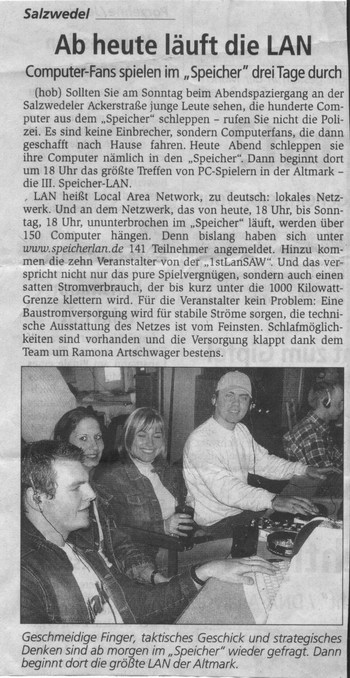 Altmark Zeitung 26.09.2003